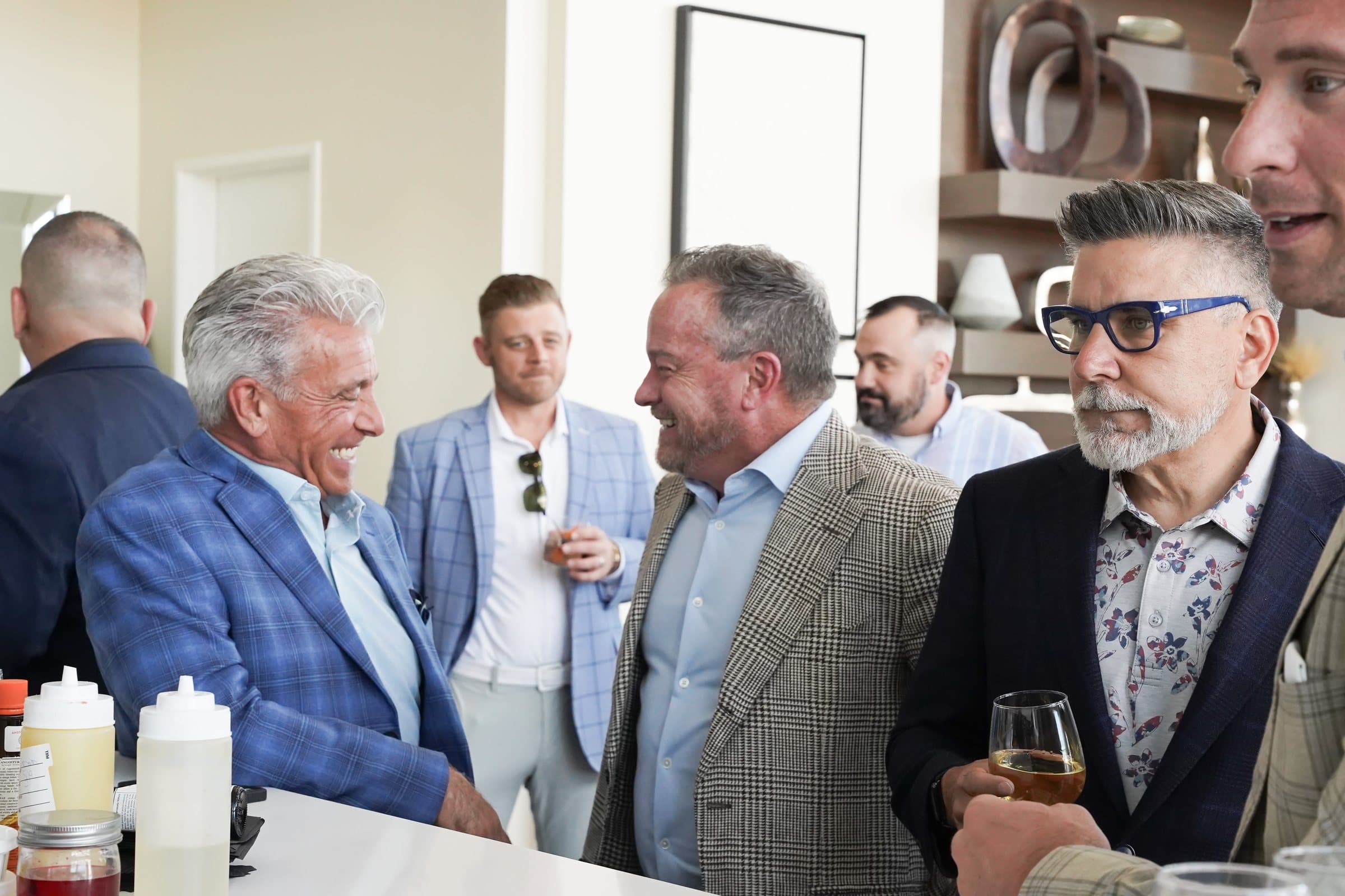 Guests gathered at a RedJet evening event
